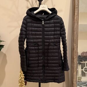 Moncler Black and Cream Longue Saison Jacket
